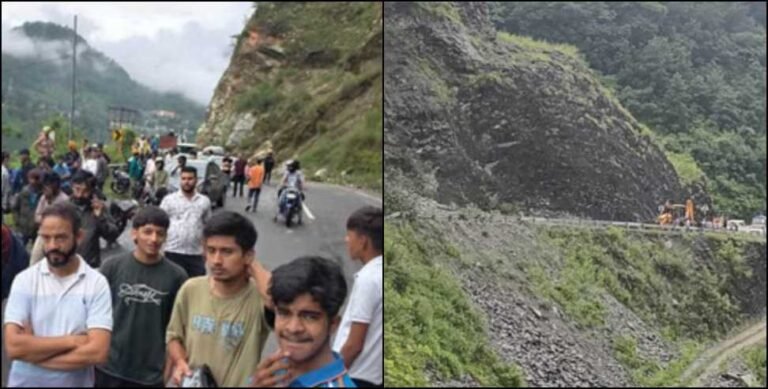 चमोली में बारिश का कहर: दो हाईवे भूस्खलन से बंद, बदरीनाथ-हेमकुंड के यात्री फंसे