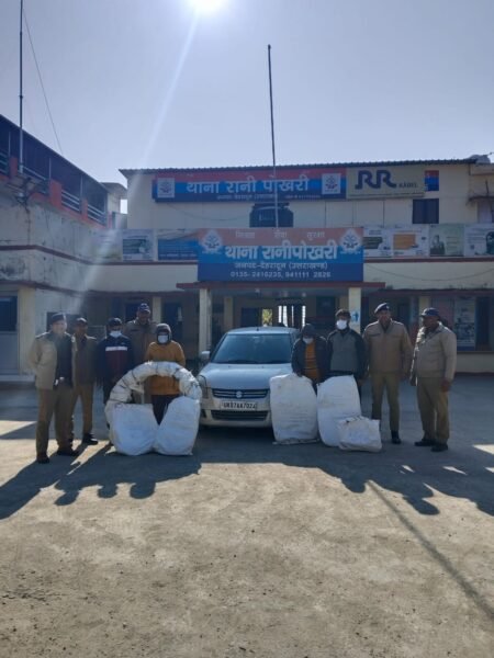 रानीपोखरी के 33/11 केवी विद्युत उपसंस्थान से केबिल चोरी का खुलासा, 4 अभियुक्त गिरफ्तार; 230 मीटर केबिल व वाहन बरामद